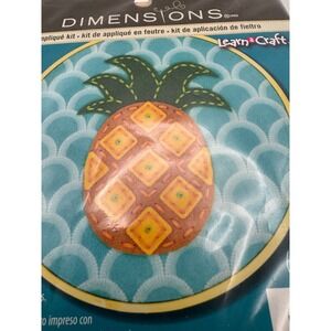 Dimensions Learn to Craft Golden Pineapple Felt Applique Kit 72-75112